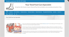 Desktop Screenshot of katyfootcare.com