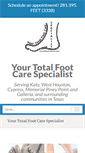 Mobile Screenshot of katyfootcare.com